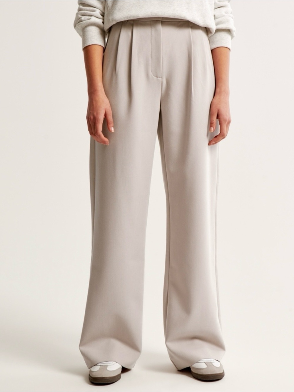 Abercrombie & Fitch Sloane Wide-Leg Tailored Pant, Curve Love- Long
